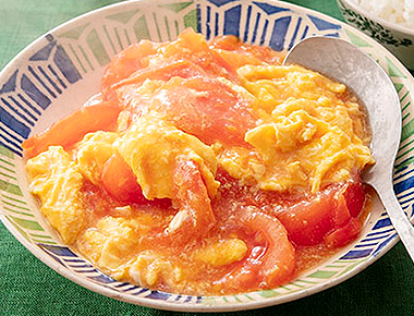 トマトと卵の炒めもの