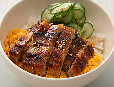 うなぎの三色丼