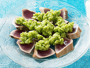 かつおのたたき アボカドソース