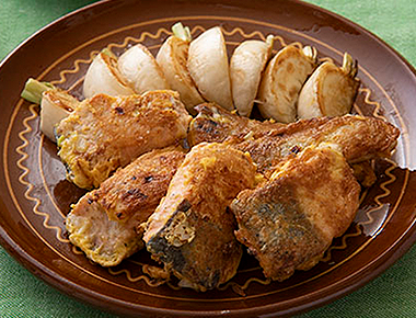 さけのねぎチーズピカタ