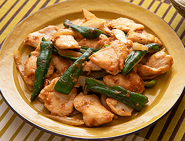 鶏肉のみそしょうが焼き