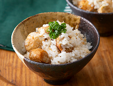 里いもとじゃこの混ぜご飯