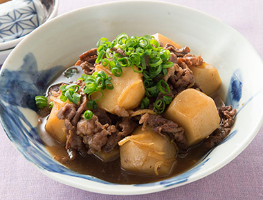 里いもと牛肉のしぐれ煮