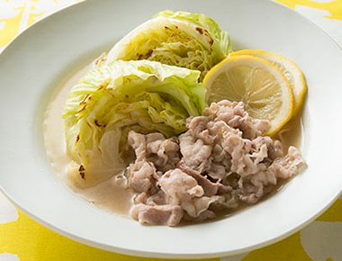 春キャベツと豚しゃぶのレモンナンプラー煮