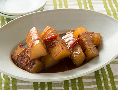 肉巻き大根のオイスター照り煮