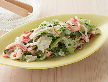 かにかまとセロリのマヨサラダ