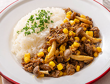 とうもろこしのドライカレー