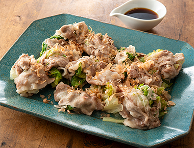 豚肉とレタスのクシュッとロール